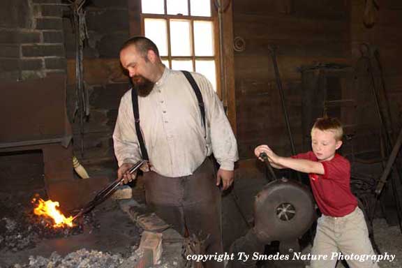 The Blacksmith Shop at Living History Farms, Urbandale Iowa